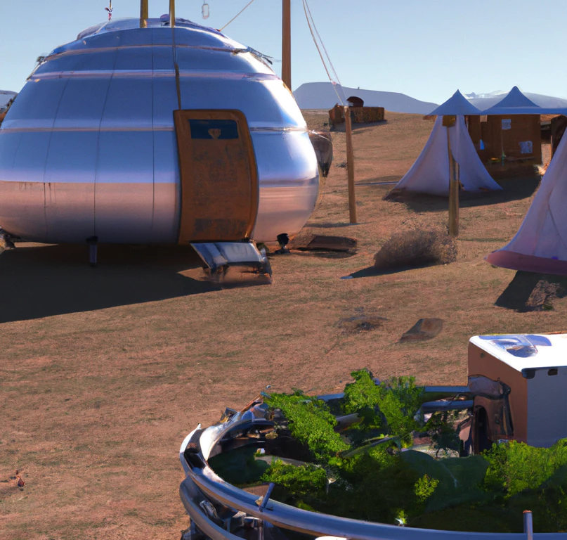 solarpunk desert farming off grid